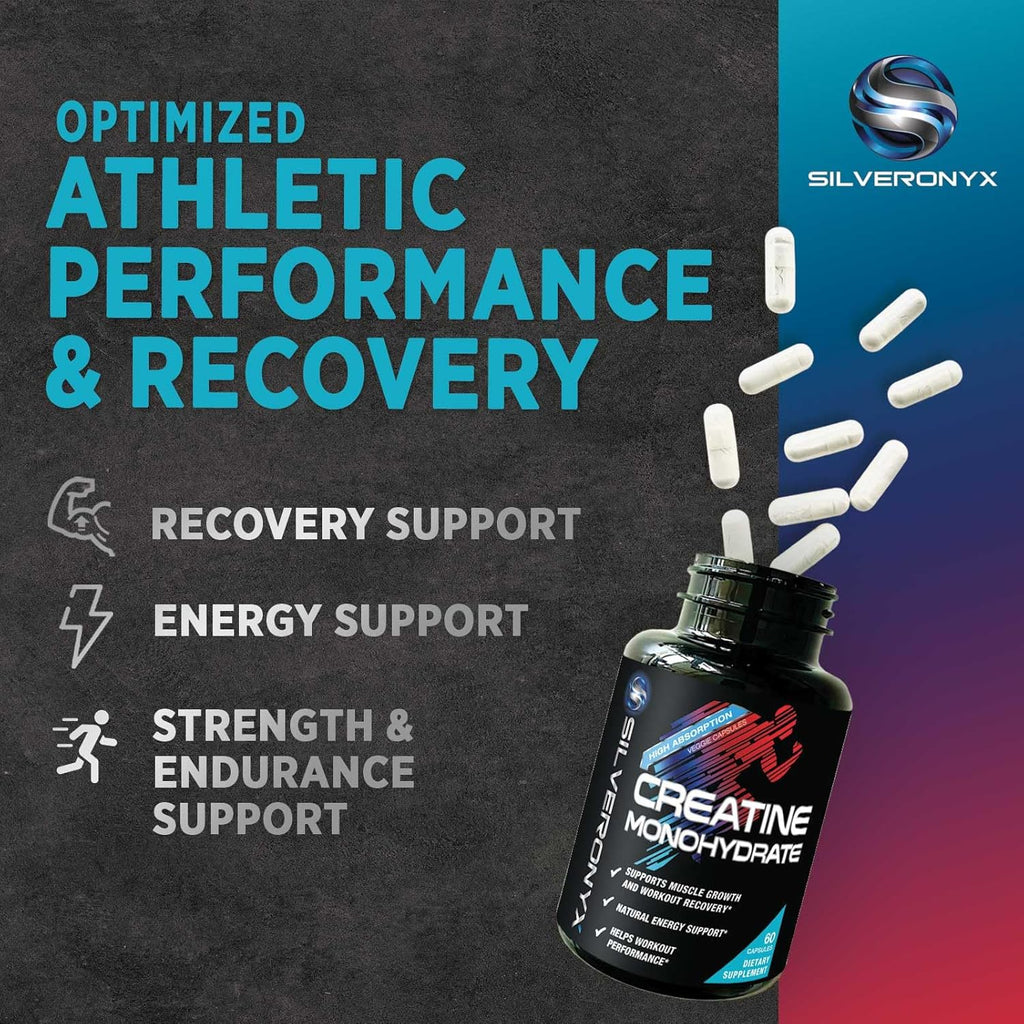 Creatine Monohydrate 3000Mg per Serving - 3X Strength Micronized Creatine Powder - Supports Lean Muscle, Strength, Energy, & Endurance - All Natural Supplement, Non-Gmo, Bottled in USA - 60 Capsules